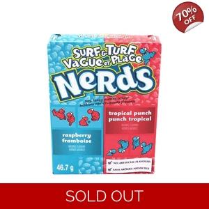 Nerds Surf & Turf Raspberry & Tropical Punch - 47g Pack